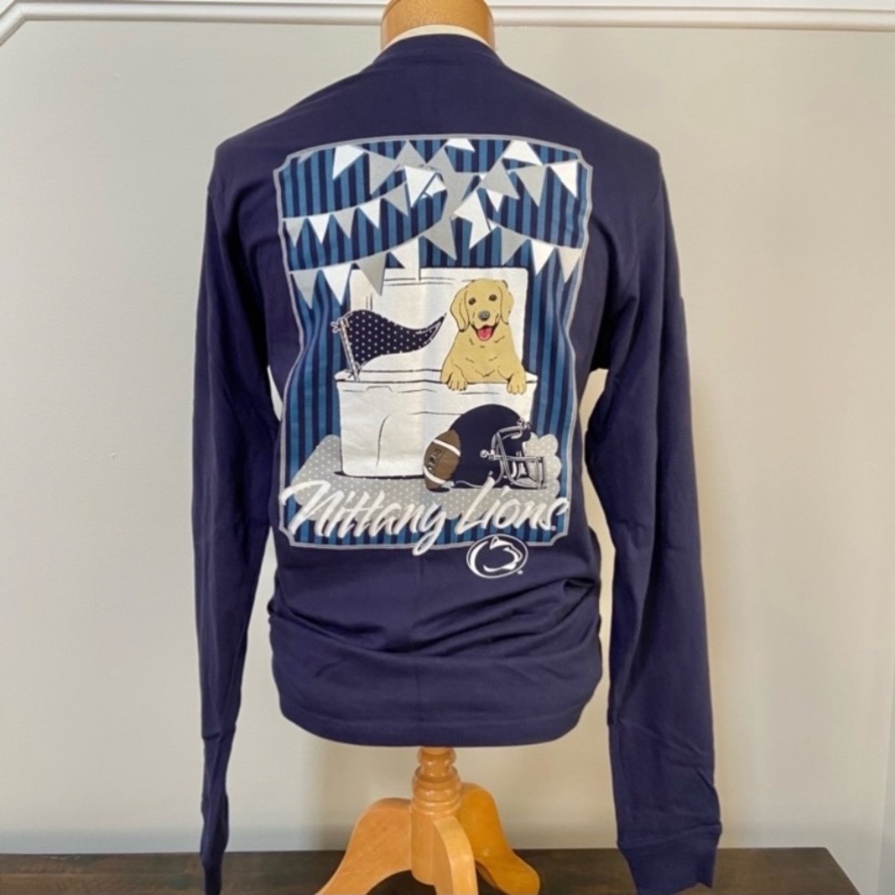 Champion Women’s Penn State Navy Long Sleeve Game Day Tailgate Dog Size Small